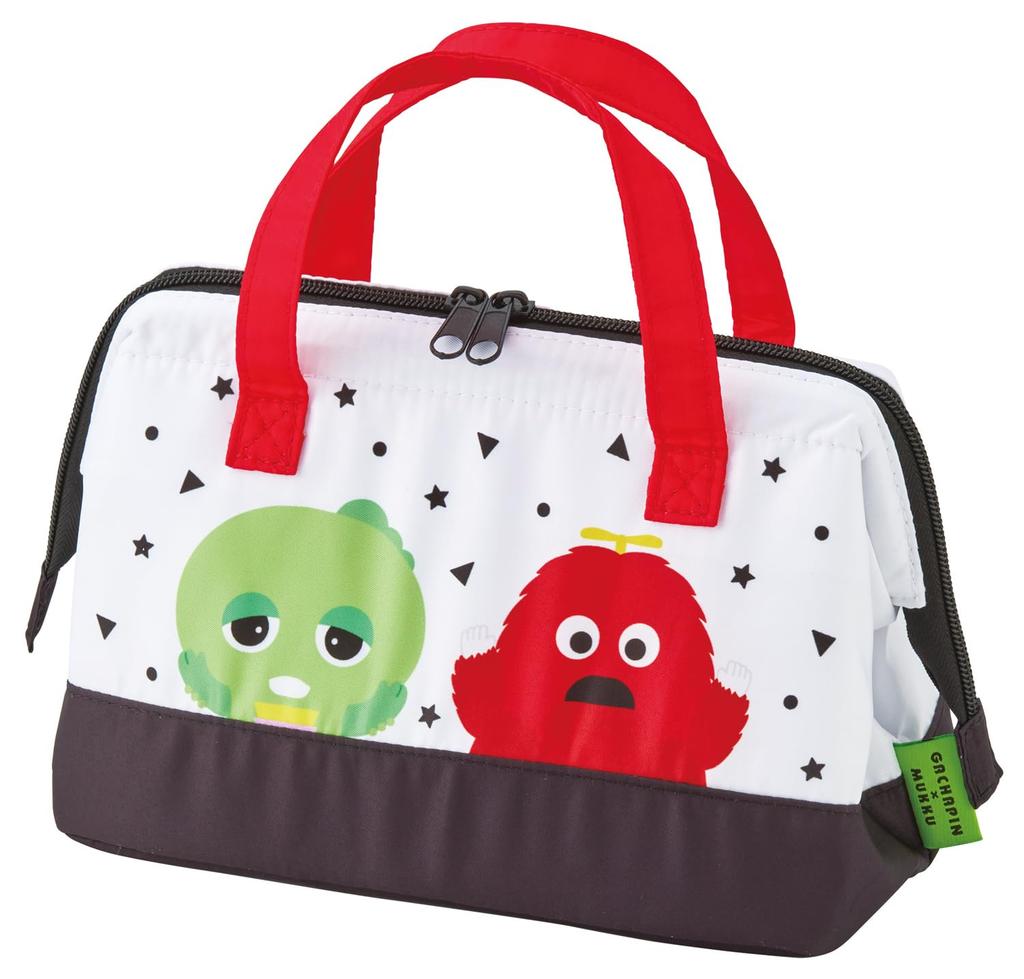 Skater Lunch Bag, Insulated, Clasp Closure, Women's, Gachapin & Mukku KGA1-A