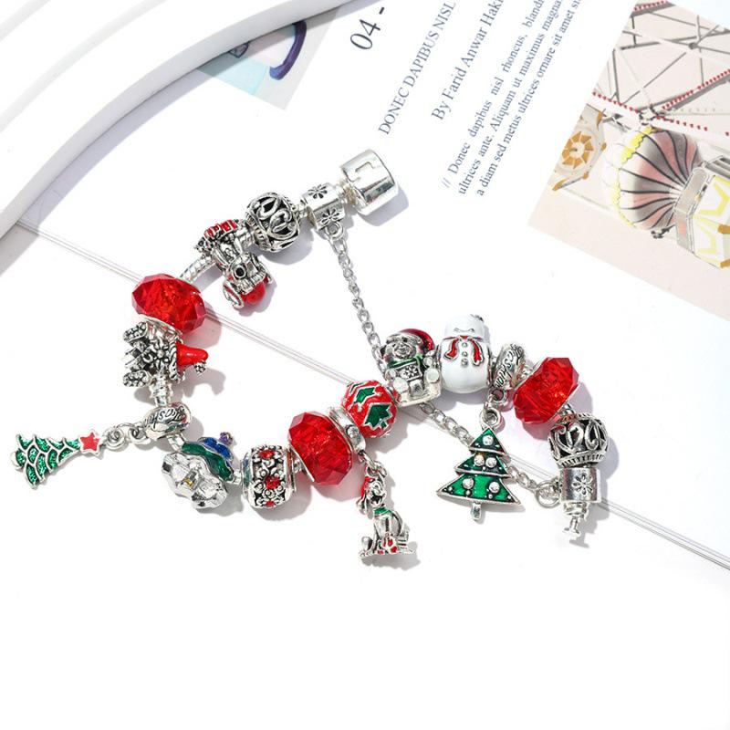 Pendentif Arbre de Noël Style Ethnique Bracelet Perlé