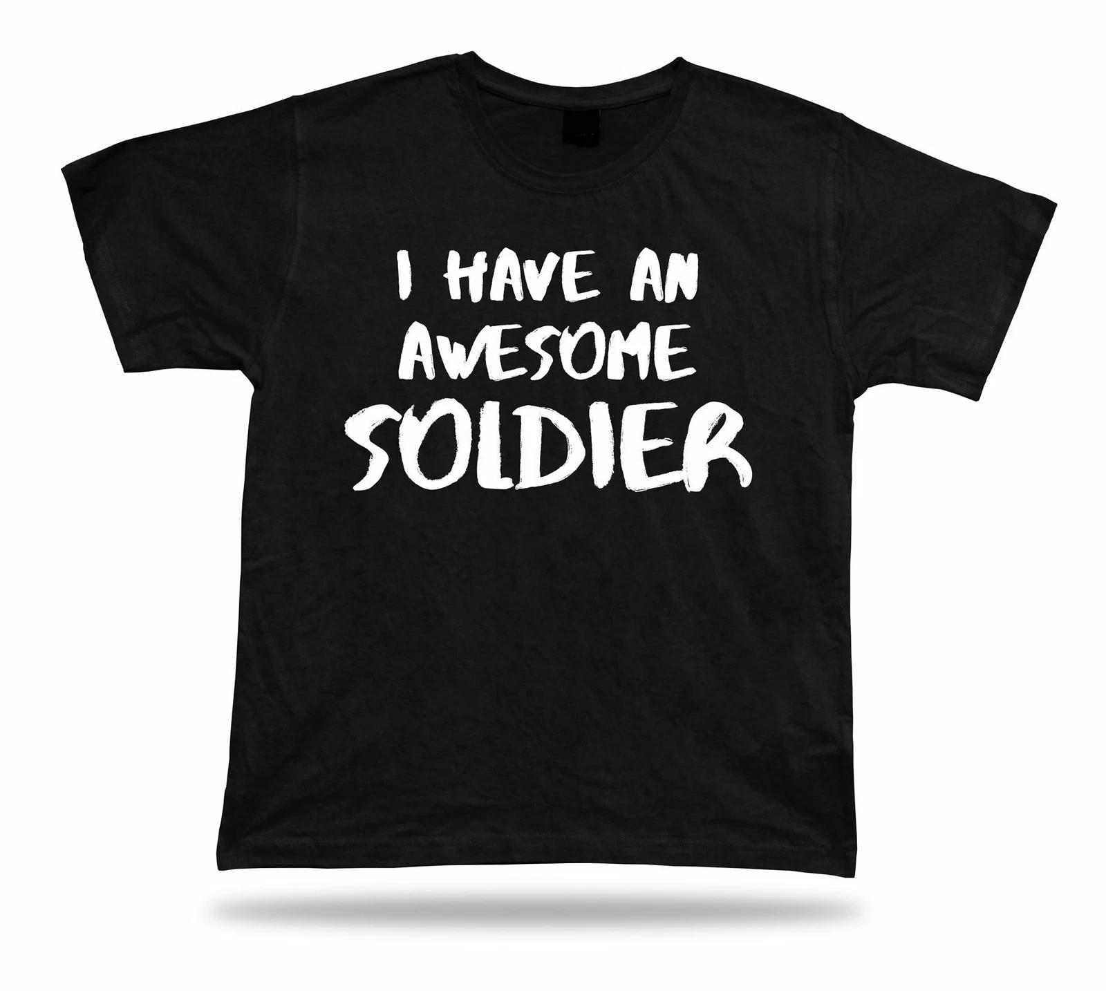 I have an awesome Soldier T Shirt family relative special tee Gift strog success L