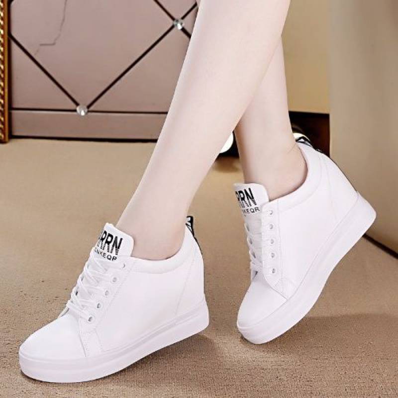 

Весенне-летняя повседневная обувь женская с внутренней платформой на толстой подошве женские туфли-маффины на шнуровке летние водонепроницаемые стол 10 см корейская версия bre 40