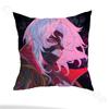 G-Genshin Rerir Reflective Pillow Case Square Double-Sided Printing Short Plush Sofa Cushion Cover Bedroom Bedside Pillow