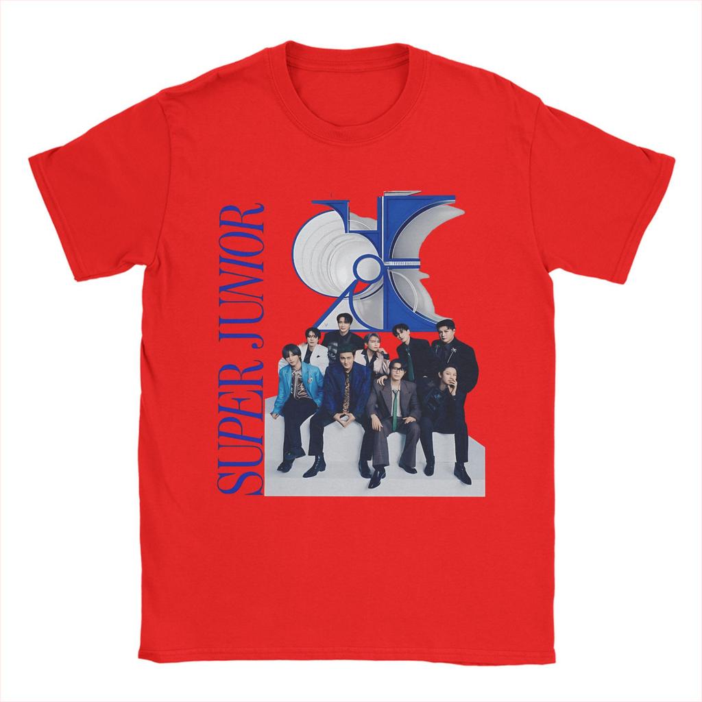 Super Junior T-Shirt Sommer 10 World Tour Harajuku T-Shirts Paar Baumwolle O-Ausschnitt Oversize Top T-Shirts Kurzarm Y2K Lässige Oberteile