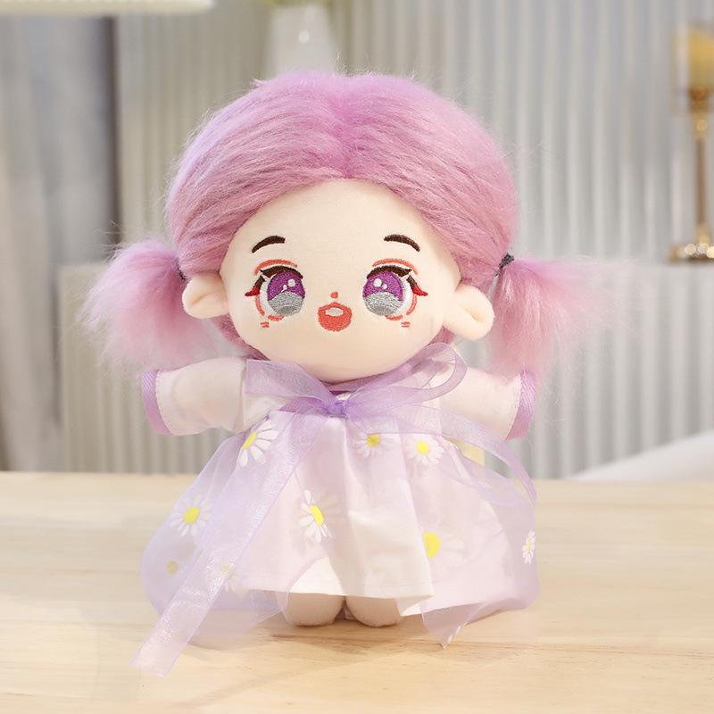 Cute Star Doll Plush Toy: Dressed-Up Cotton Doll Figurine