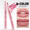 2-in-1 Lip Liner Lipstick Pen Waterproof Smudge-proof Non-stick Cup Lip Contour Pen Easy Coloring Non-fading Color Lips Makeup