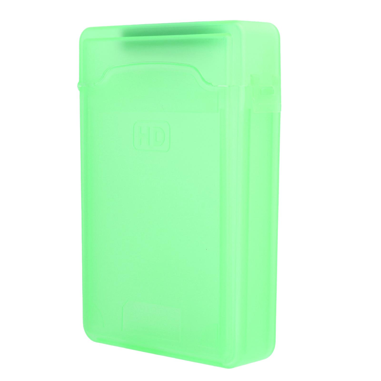 

Hard Disk Protection Box 3.5in HDd SSD Shockproof Anti Static ABS Transparent Storage Case (Not Inclube Hard Disk) зелений