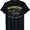 New Fashion Security Bureau Monitor Truck Print High Quality Crew Neck Unisexs and Womens Short Sleeve Casual TShirts