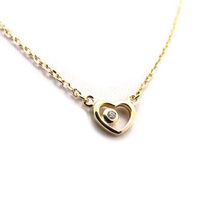 [K3695] - Vergoldete Halskette „Love“