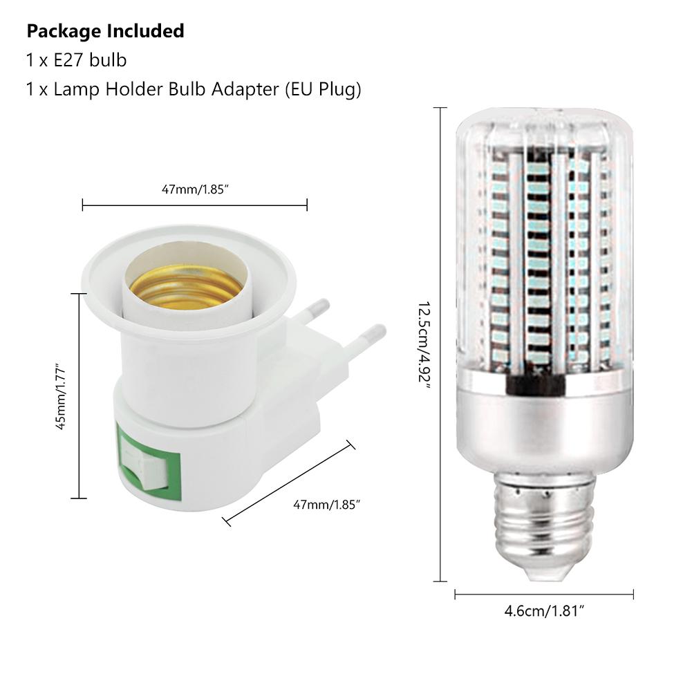 LED UV UVC Disinfection Lamp 40W Germicidal Sterilizer Light Bulb E27 85-265V 1 LED UV UVC Disinfection Lamp 40W Germicidal Sterilizer Light Bulb E27 85-265V 1
