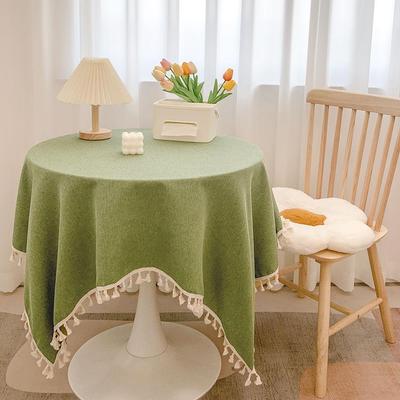 Tovaglia di Lusso in Cotone e Lino con Nappe - Stile Giapponese