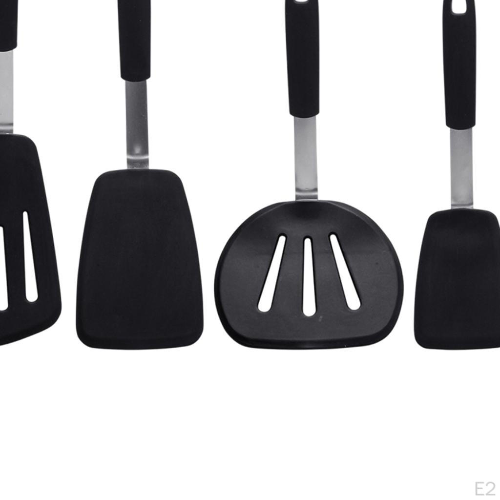 4 Pieces Resistant Silicone Cookware Slotted S Utensils