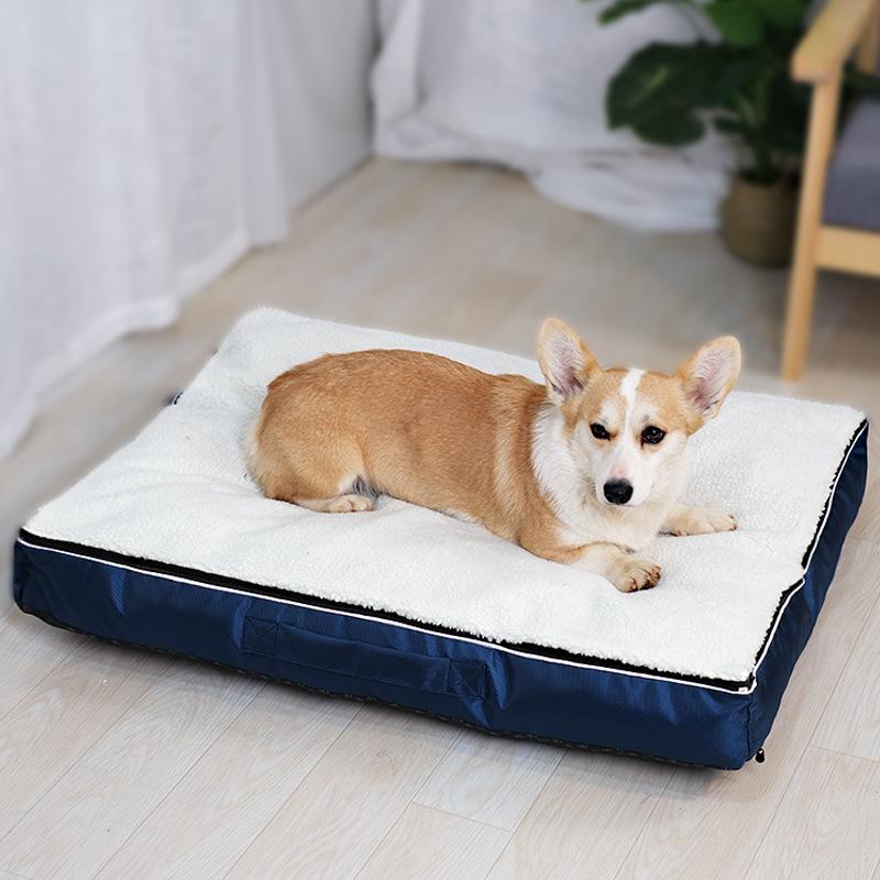 

Полностью разобранный коврик для собачьей будки из полипропилена и хлопка, коврик для домашних животных, всесезонный, универсальный, для кошачьей будки и клетки для собак, товары для животных M 60 * 40 * 10cm