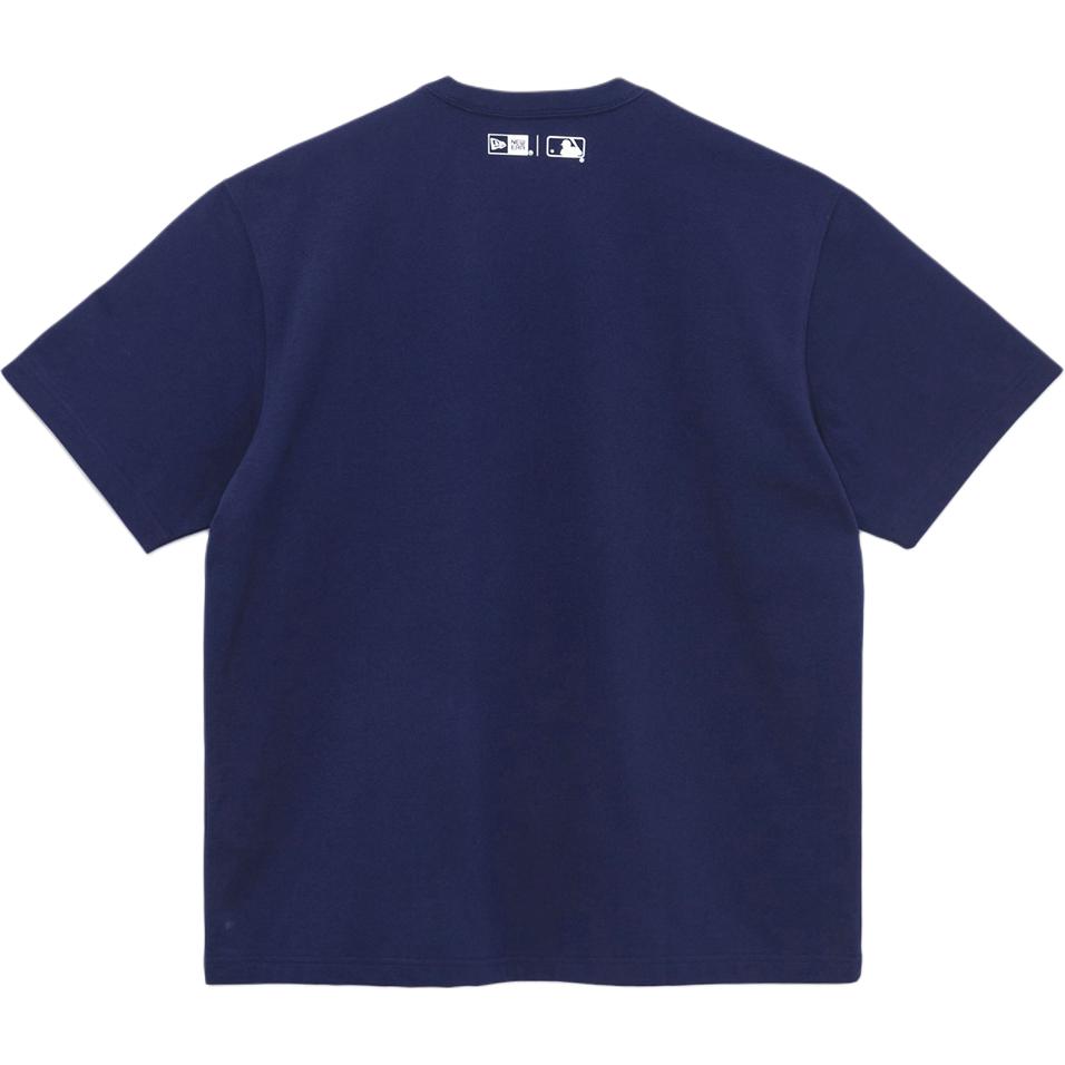 New Era MLB Los Angeles Dodgers Embroidered Pocket Short Sleeve T-Shirt Unisex Tops Navy-Blue 14405333