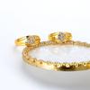 European and American fashion gold-plated diamond ring, simple and non-fading ring, high-end ring, hot-selling for women