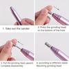 Electric Nail Drill Kit, Portable Electric Nail File for Acrylic Gel Nails, Professional Nail Drill Machine Efile Manicure Pedicure Tools