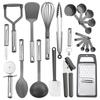 Set mit 25 antihaftbeschichteten Silikon-Küchenutensilien zum Kochen und Backen