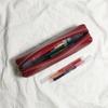 High Capacity PU Pen Pouch Reinforced Edges Modern Writing Tools Storage Bag Perfectly For Artists Students