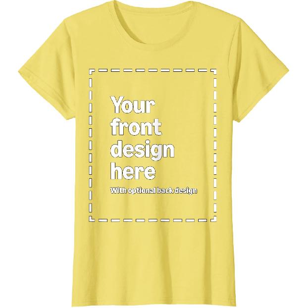 Custom Front & Back Print T-Shirt with Your Image for Men, Women and Kids by Modify by Amazon Merch On Demand