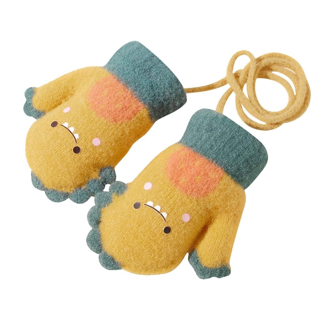 Tidyworm Baby Cute Dinosaur Design for Boys and Winter Warmth for Perfect for Playing In the and Includes a Neck Ages Mittens, Girls, Kids, Snow,