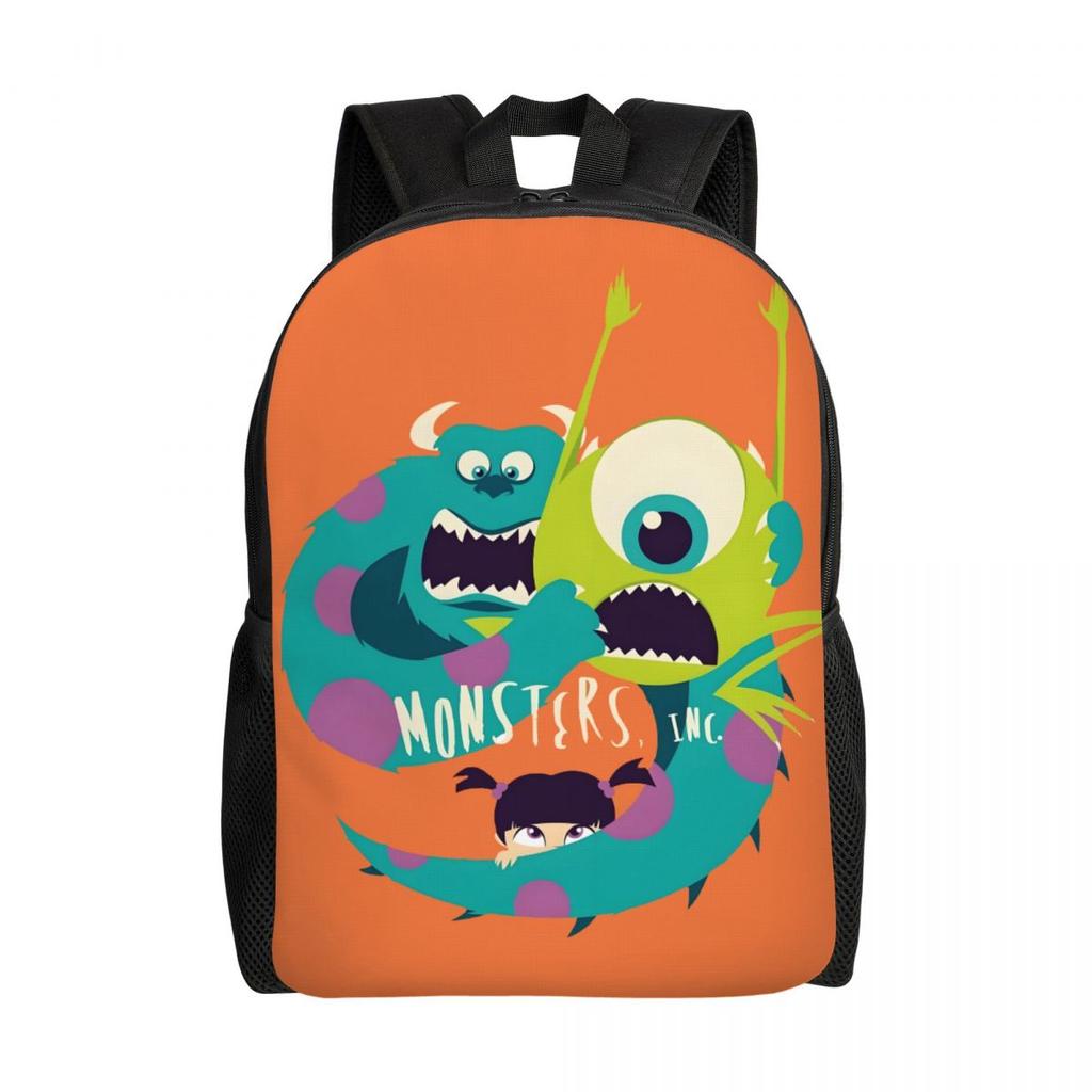 Zaino Mike Wazowski Uomo Donna Casual Borsa per Libri per College Scuola Borse Mostro Carine