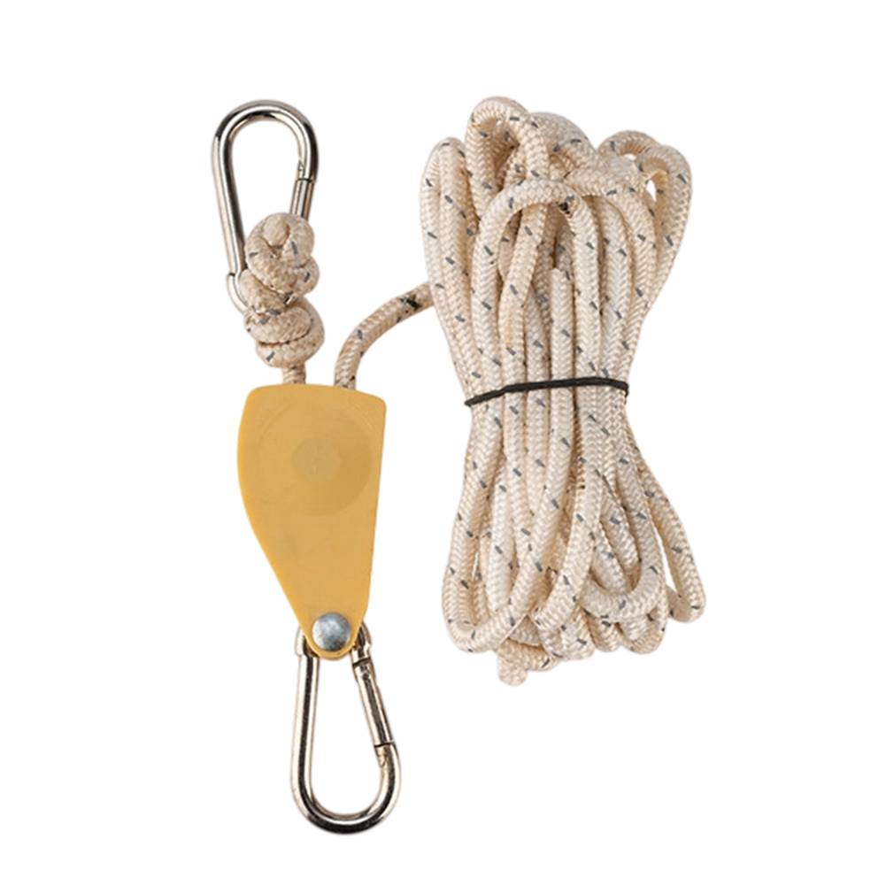 5M Length Adjustable Lanyard Pulley Hook Tent Fastener