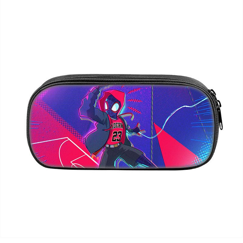 Spider Man Large Capacity Nylon Pencil Case For Students And Kids
