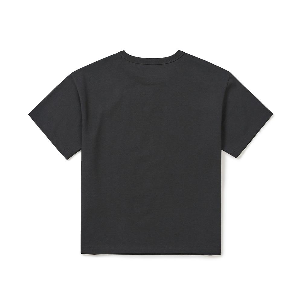 SNOWPEAK Aerocool Women's Lettering Short-Sleeve T-shirt Dark Charcoal (S25MWFTS73)