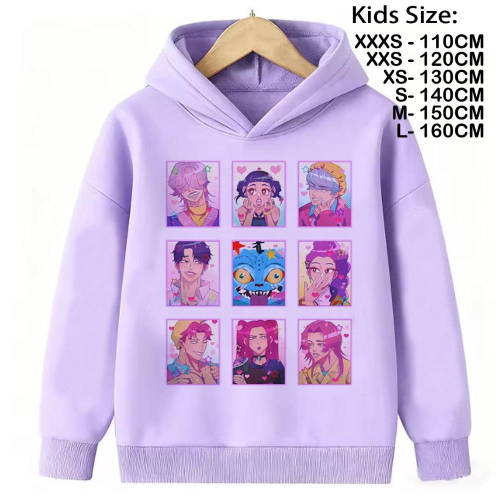 Kpop Demon Hunter Saja Boys Sweatshirt Autumn Winter Sport Hooded Fashion Casual Round Y2K Cosplay Clothing