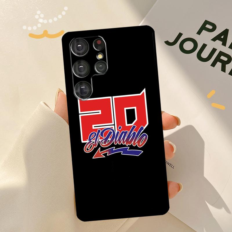 Moto NO.20 Fabio Quartararo Case For Samsung Galaxy S23 S21 S22 Ultra Note 20 S20 FE S8 S9 S10 Note 10 Plus Phone Shell