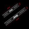 4Pc Car Threshold Protector Transparent Decorative Badge 3D Sticker for Jeep JK JL TJ Renegade Patriot Wrangler Cherokee Patriot Trail Liberty