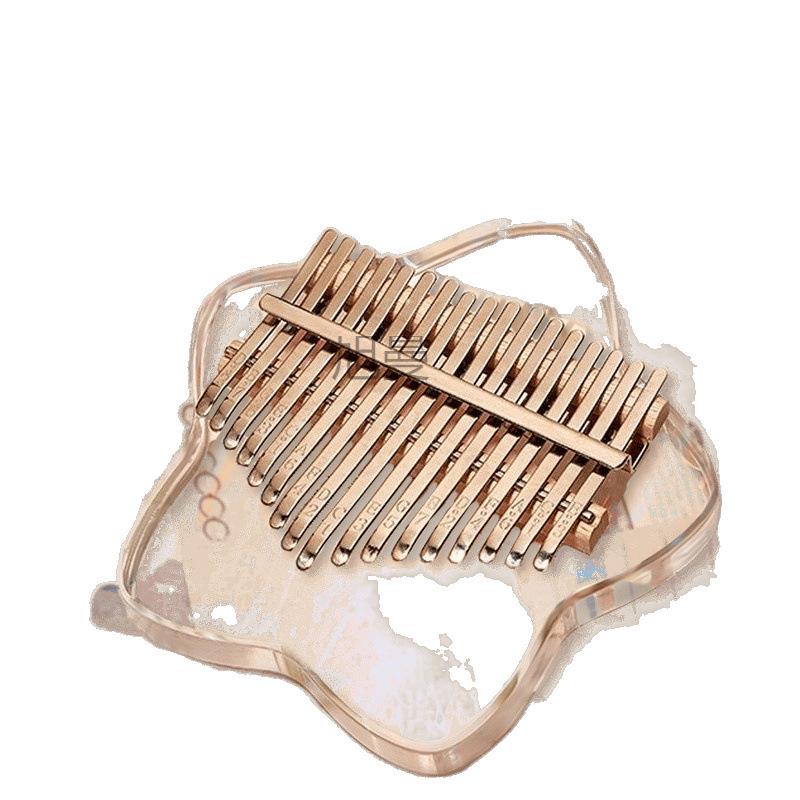 Kalimba Kryształowa dla Początkujących: Przezroczysty, Przenośny Pianino Kciukowe, Łatwy dla Nowicjuszy i Uczniów.