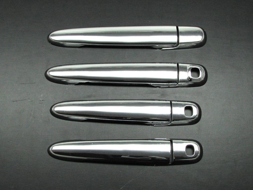 BRIGHTZ Chrome Door Handle Covers and Knobs Set E for Tanto Custom Compatible with LA 610 Tanto Custom LA600S/LA610S [TNT600-NOBU-FS-AD0AE2FD1FH1]