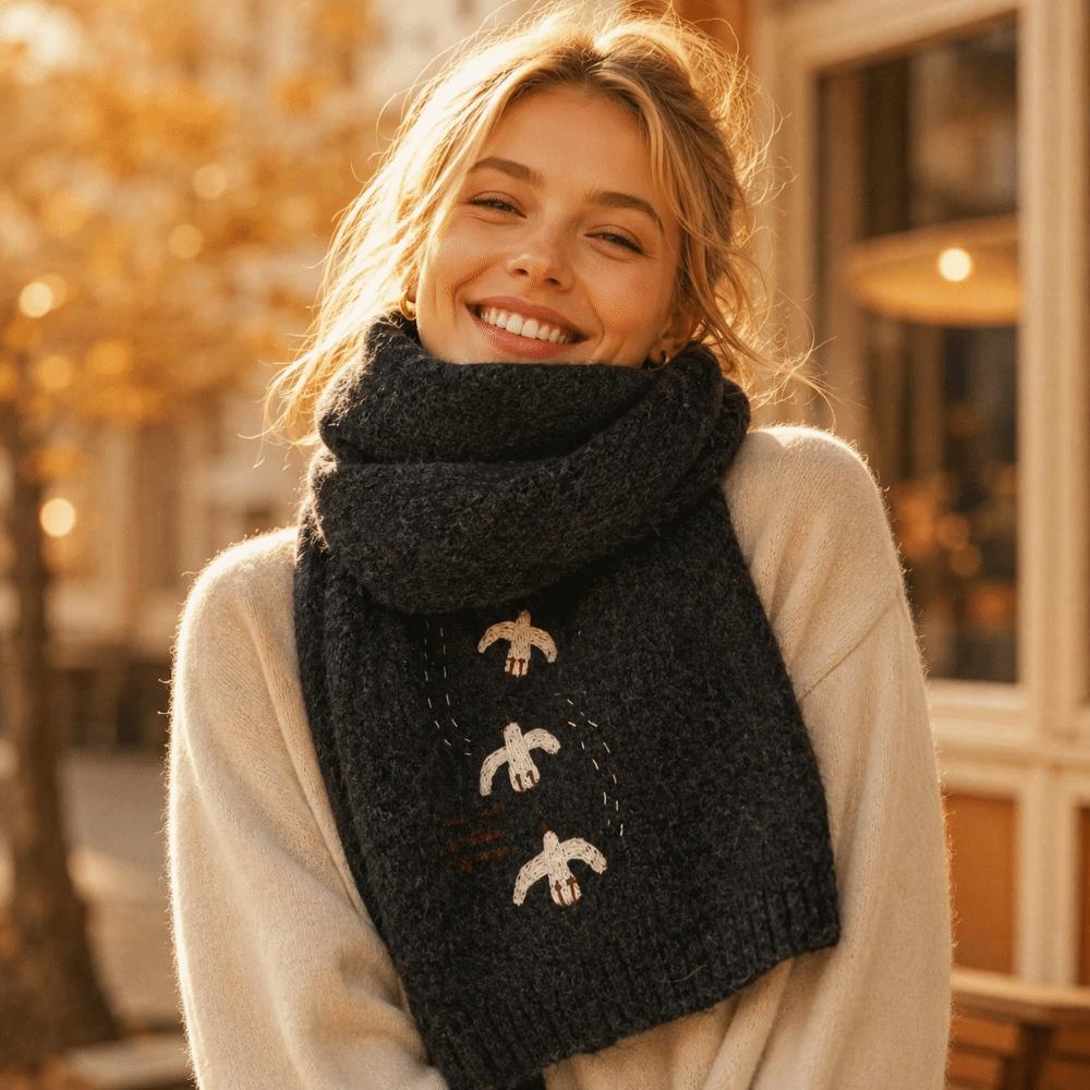 Soft Winter Scarf Warm Neck Scarf Fashion Knitted Scarf Girls