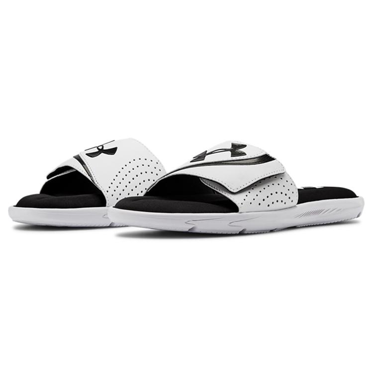 Ny Under Armour Ignite 6 Slide 'Hvit Svart' 3022711-100