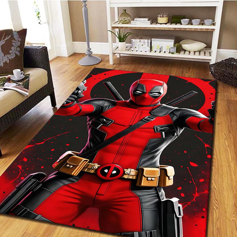 Deadpool Poster Carpet, Cool Movie Mat for Home Decor, Digital Print Bedroom Floor Rug, Living Room Mat -HYQ7