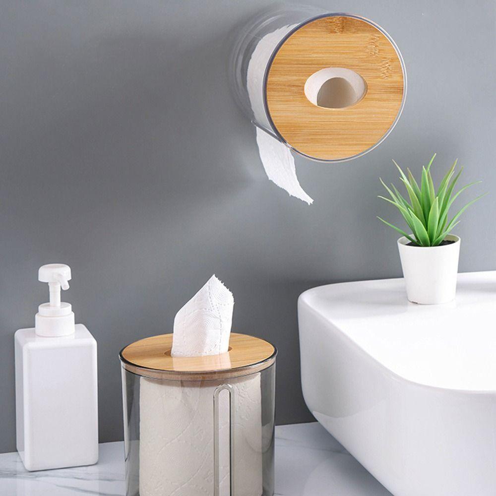 Simple Storage Box Tissue Boxs Toilet Paper Roll Storage Desktop Paper Box