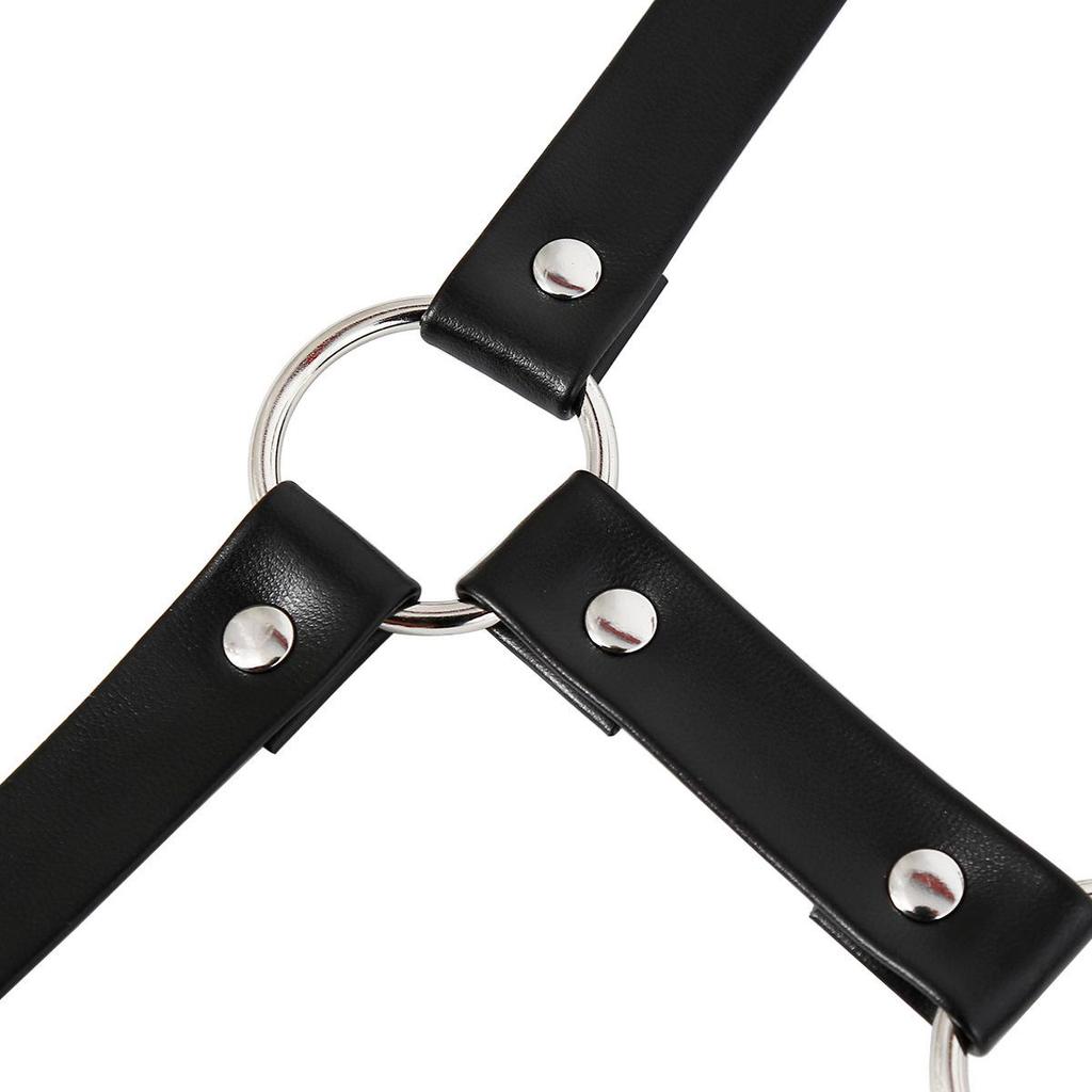 Kinky Collar Handcuffs & Back-Pull Anal Hook Training Restraint Tool