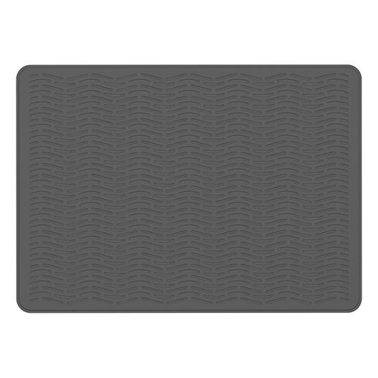 Yousheng Silicone Drain Pad Heat Resistant Hot Pots Pans Kitchen Drying Mat with Wide Raised Ridge Design Countertop Air Circulation Mat