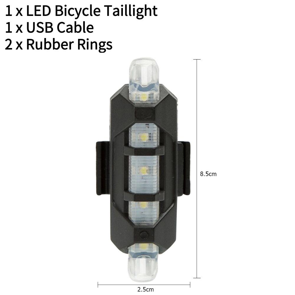 Bike Light Set Bicycle Headlight Taillight USB Rechargeable Bicycle Front & Rear Light Kit MTB Bike Flashlight Cycling Lamp