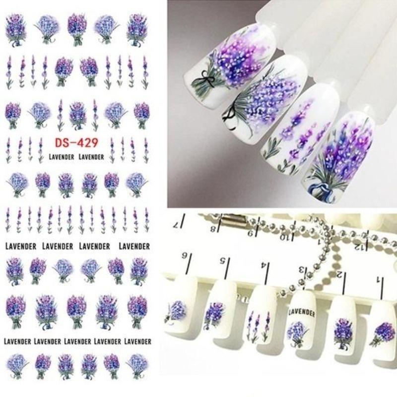 

Наклейки из фольги для дизайна ногтей DS-429