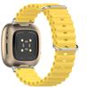 For Fitbit Sense/Sense 2/Versa 3/Versa 4 Smart Watch Band Adjustable Silicone Ocean Strap Replacement