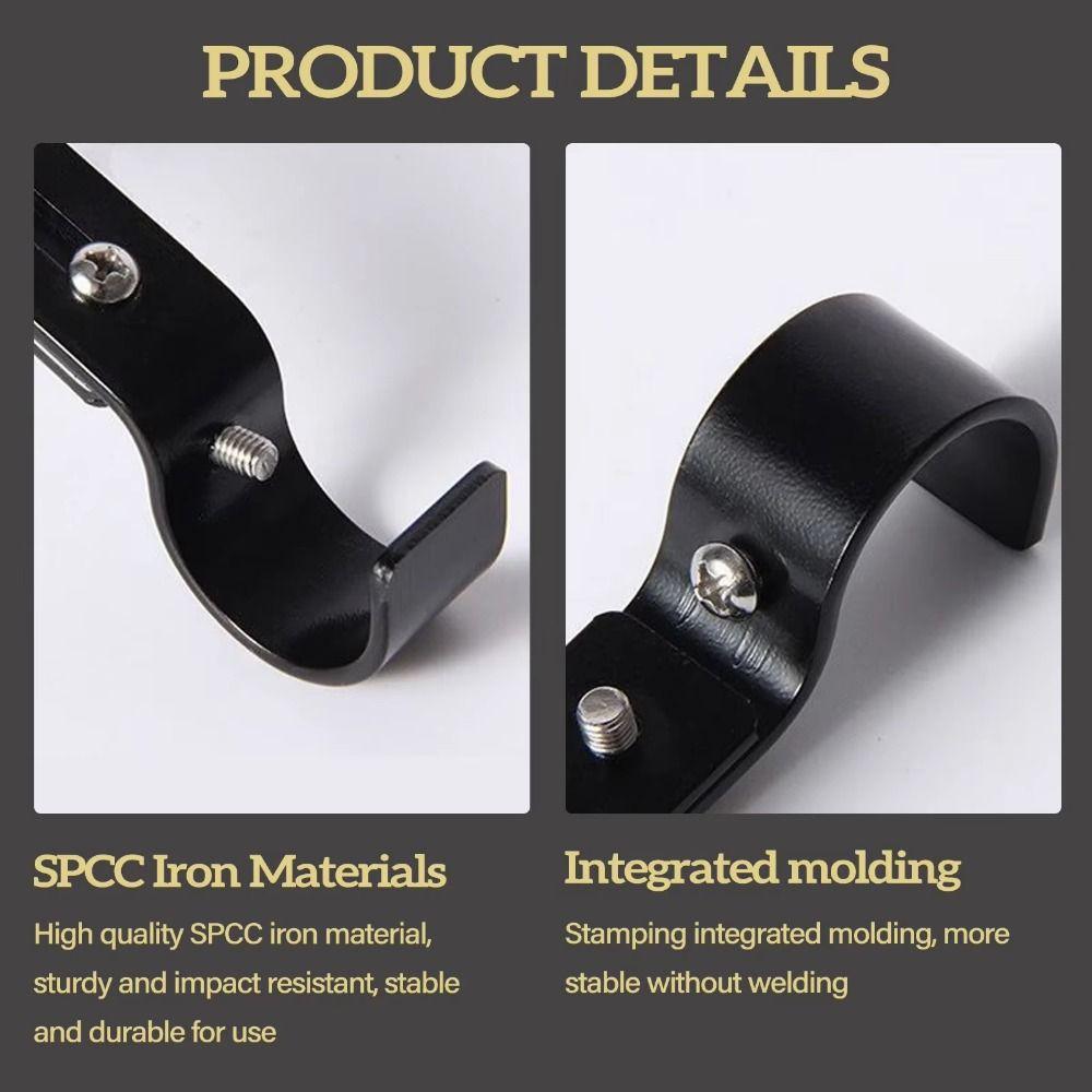 Metal Construction Curtain Rod Hook Universal Hanging Hook  Roman Pole Application