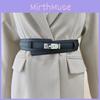Simple Wide Leather Belt For Women Adjustment For Dress And Coat Gift Styling