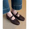 Buty baletowe damskie buty retro na miękkiej podeszwie płaskie buty pojedyncze