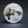 Zambia Wildlife Diamond-Studded Medal: Gorilla, Tiger, Blue Whale, Panda Souvenir Collection