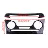 Black Carbon Fiber Center Console AC CD Panel Cover For Dodge Charger 2011-14