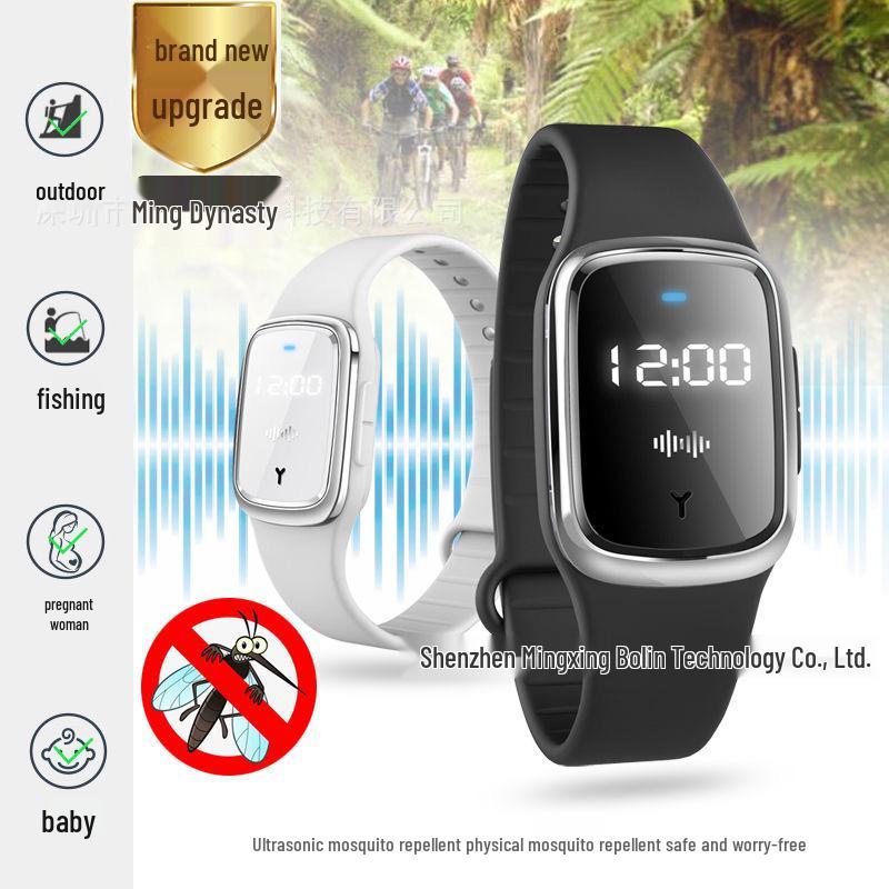 

Portable Ultrasonic Mosquito Repellent Bracelet - Anti-Mosquito Watch EU Charger
