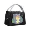 Cute Cartoon Printed Lunch Bag Kids Student School Lunch Bags Thermal Insulation Oxford Cloth Handbag Waterproof Storage Bags