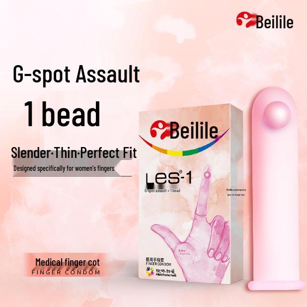 Beilile Ultra-Thin Luminous Vibrating Condoms with Textured G-Spot Design