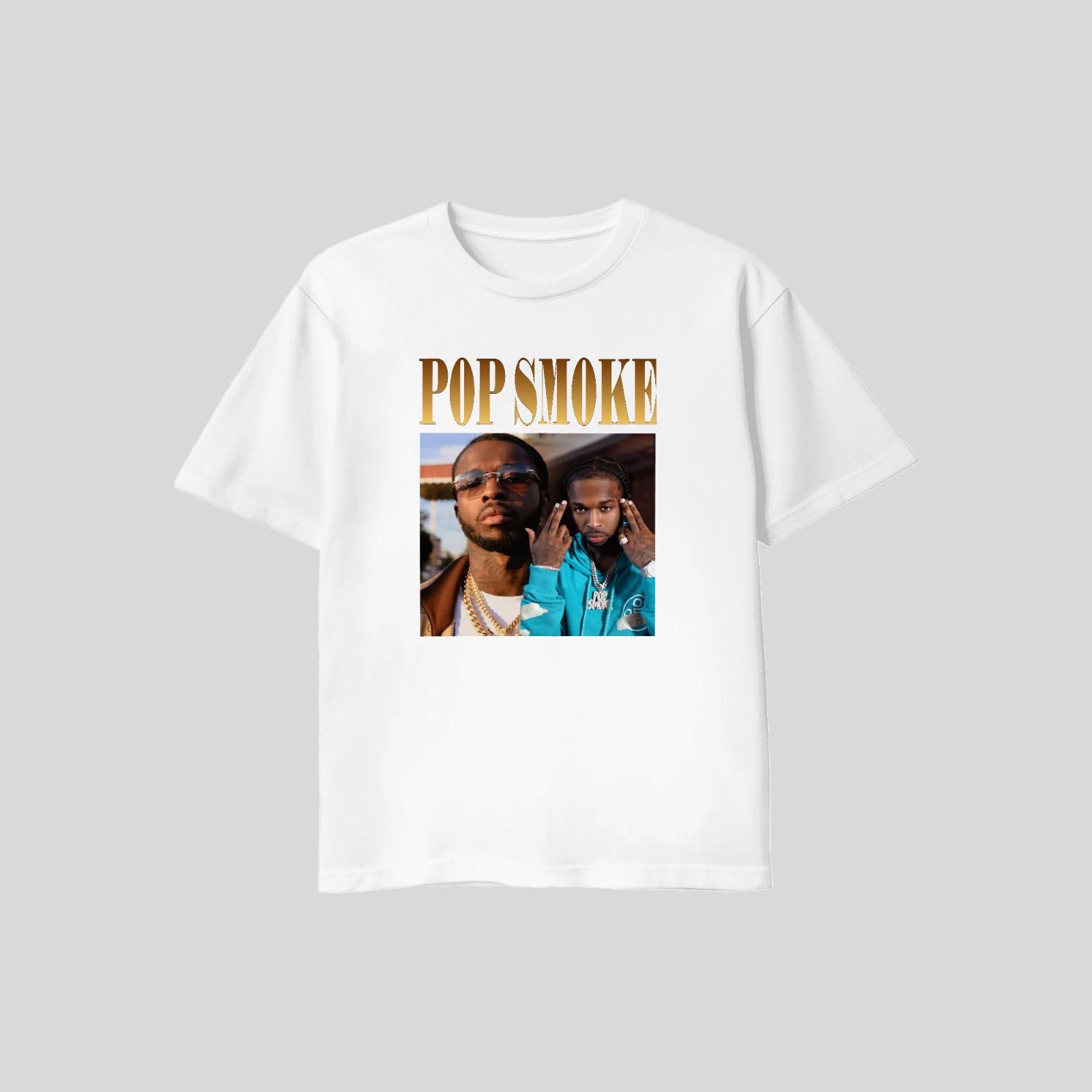 Unisex Adult Casual Graphic Pop Smoke Tribute T Shirt XL L M Gildan... XXXL
