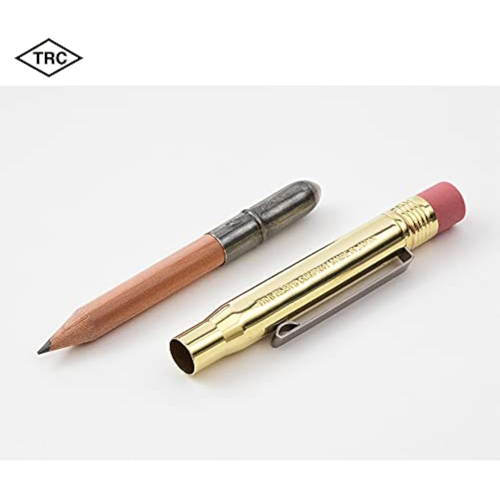 DESIGNPHIL (MIDORI) Travelers Company TRC Brass Pencil Solid Brass Limited Edition with Card 3807...